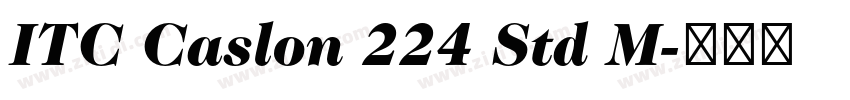 ITC Caslon 224 Std M字体转换